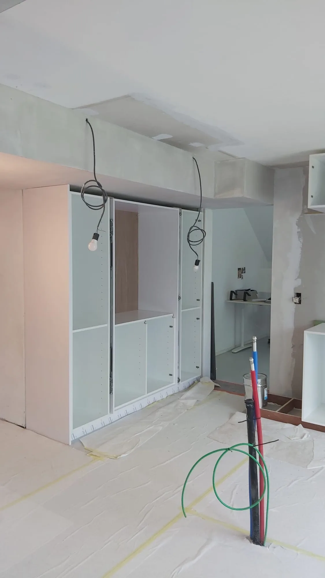 Aménagement d'une salle d'eau en chantier
